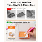 Redtwo 60pcs 2026 Version Diamond Painting Storage Container