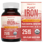Organic Iron Supplement, Whole Food Mineral & Cofactors, 25mg, Gentle Form