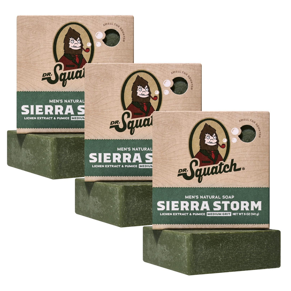 Buy now Dr. Squatch Natural Men’s Bar Soap - Cold Process Body Soap Bar with Natural Oils - Gifts for Men - Pine Tar (5 oz, 3-Pack) at indiglob india