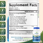 RidgeCrest Herbals ClearLungs Extra Strength Lung Health Support 60 Ct | 30 Servings, 13 Unique Herbs, Natural Nasal Support, Respiratory Comfort, 50% more than Classic with Availablend