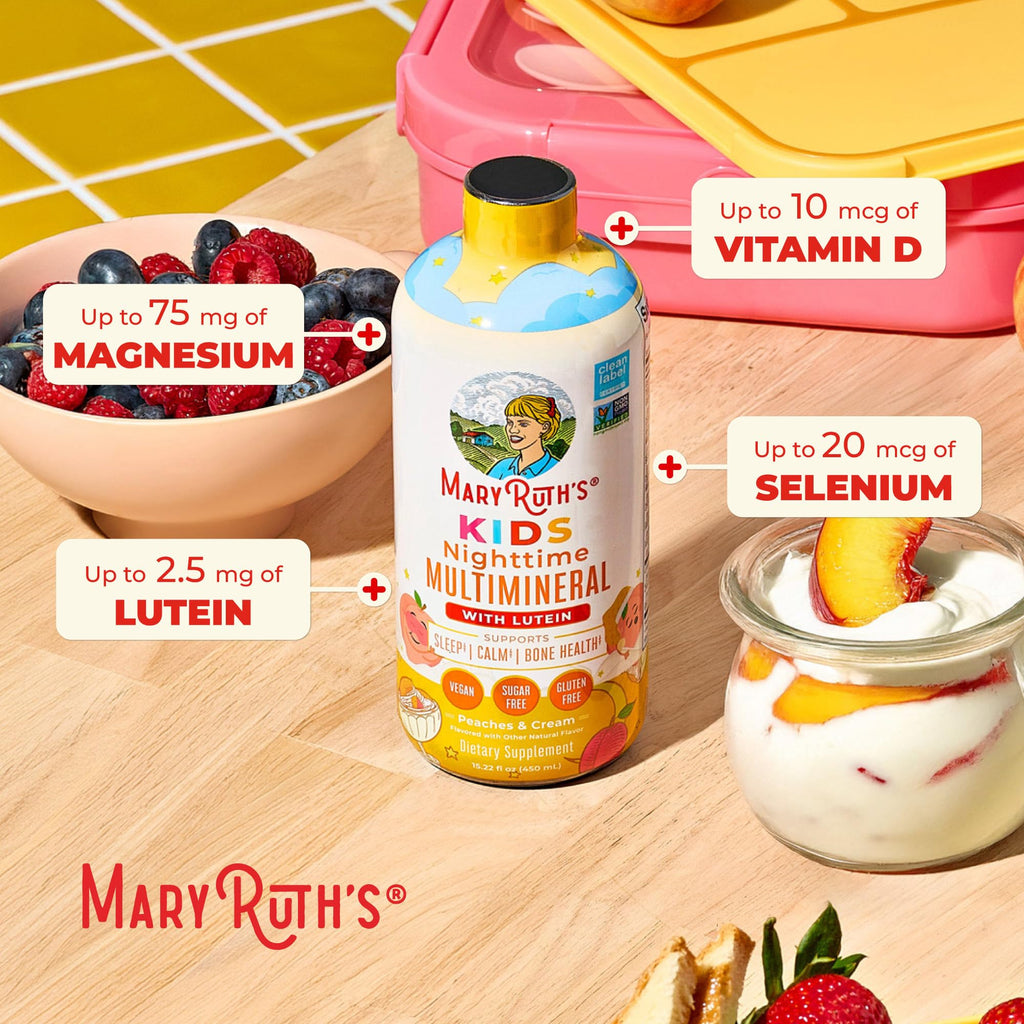 MaryRuth's Kids Liquid Nighttime Multimineral, Bone Health, 15.22 Fl Oz | Bone Health
