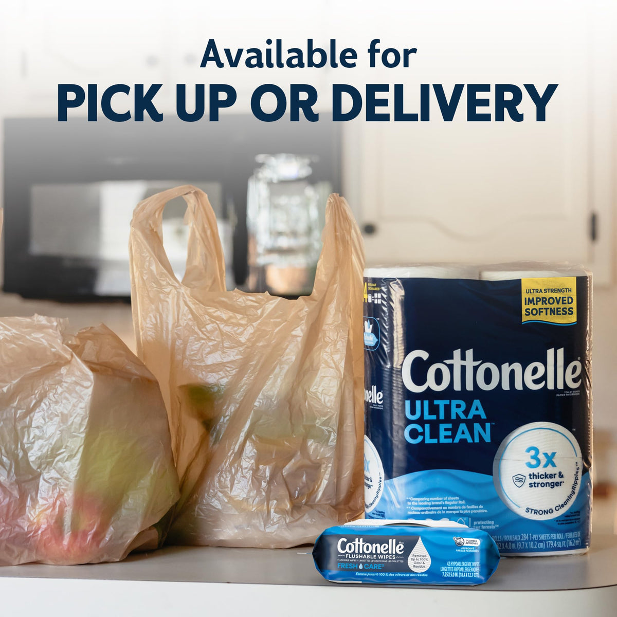 Cottonelle Ultra Clean Toilet Paper, 6 Mega Rolls = 24 Regular Rolls