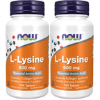 NOW Foods Supplements, L-Lysine (L-Lysine Hydrochloride) 500 mg, Amino Acid, 100 Count(Pack of 1)