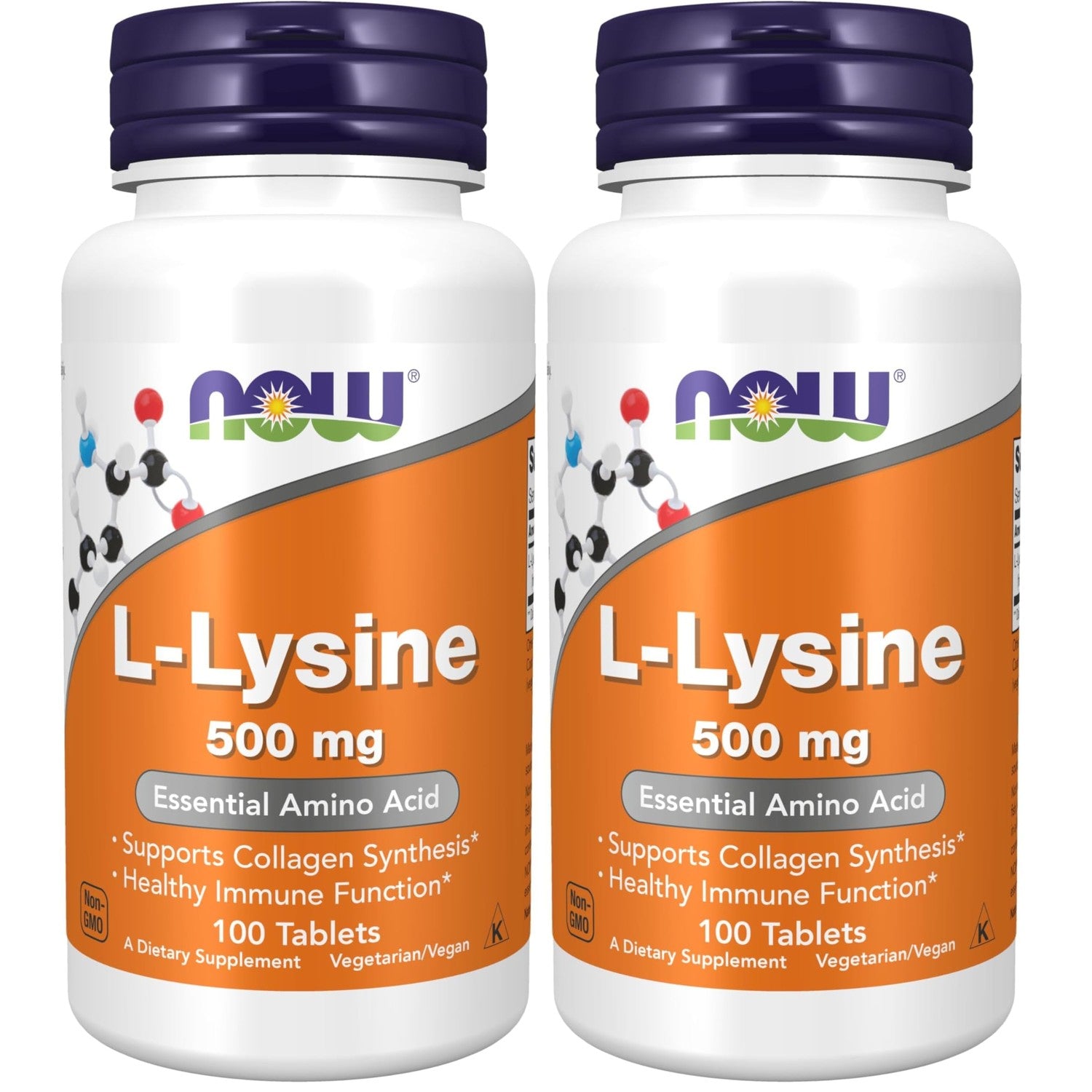 NOW Foods Supplements, L-Lysine (L-Lysine Hydrochloride) 500 mg, Amino Acid, 100 Count(Pack of 1)