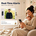 Video Doorbell Camera, Wireless Security Camera, 1080p, Battery Powered, AI Motion Detection, Night Vision, Two-Way Audio, Cloud Storage, 2.4 GWi-Fi, for Visitor, Baby Monitor
