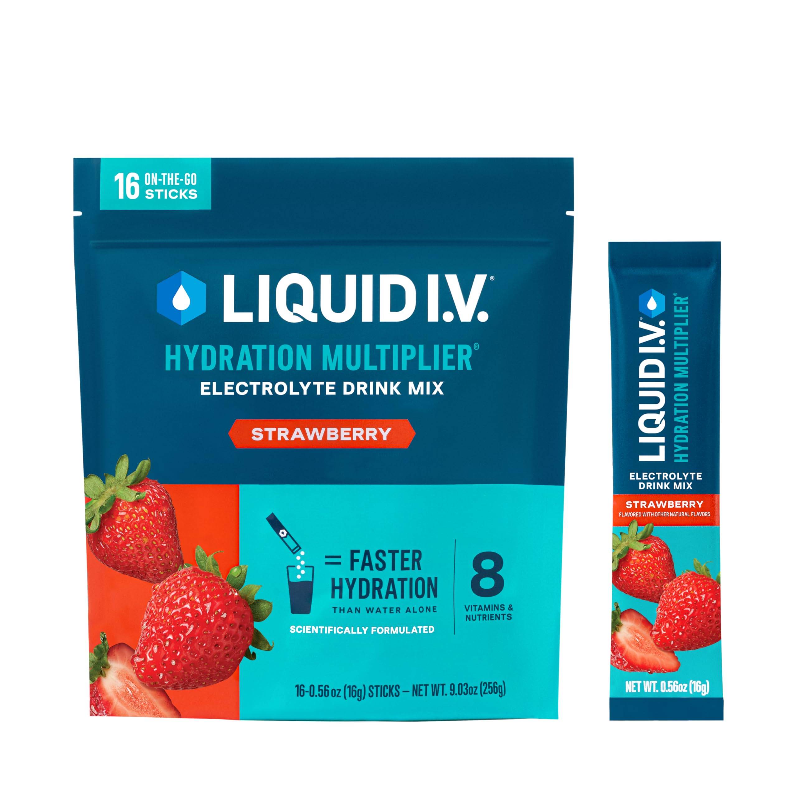 Buy now Liquid I.V.® Hydration Multiplier - Lemon Lime | Electrolyte Powder Drink Mix | 1 Pack (16 Servings) at indiglob india