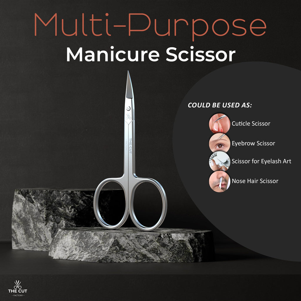 The Cut Factory Premium Manicure Scissors Multi Purpose Stainless Steel