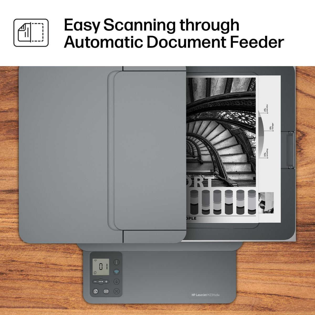HP LaserJet MFP M234sdw Wireless Printer, Print, scan, Copy, Fast speeds, Easy Setup, Mobile Printing, Best-for-Small Teams