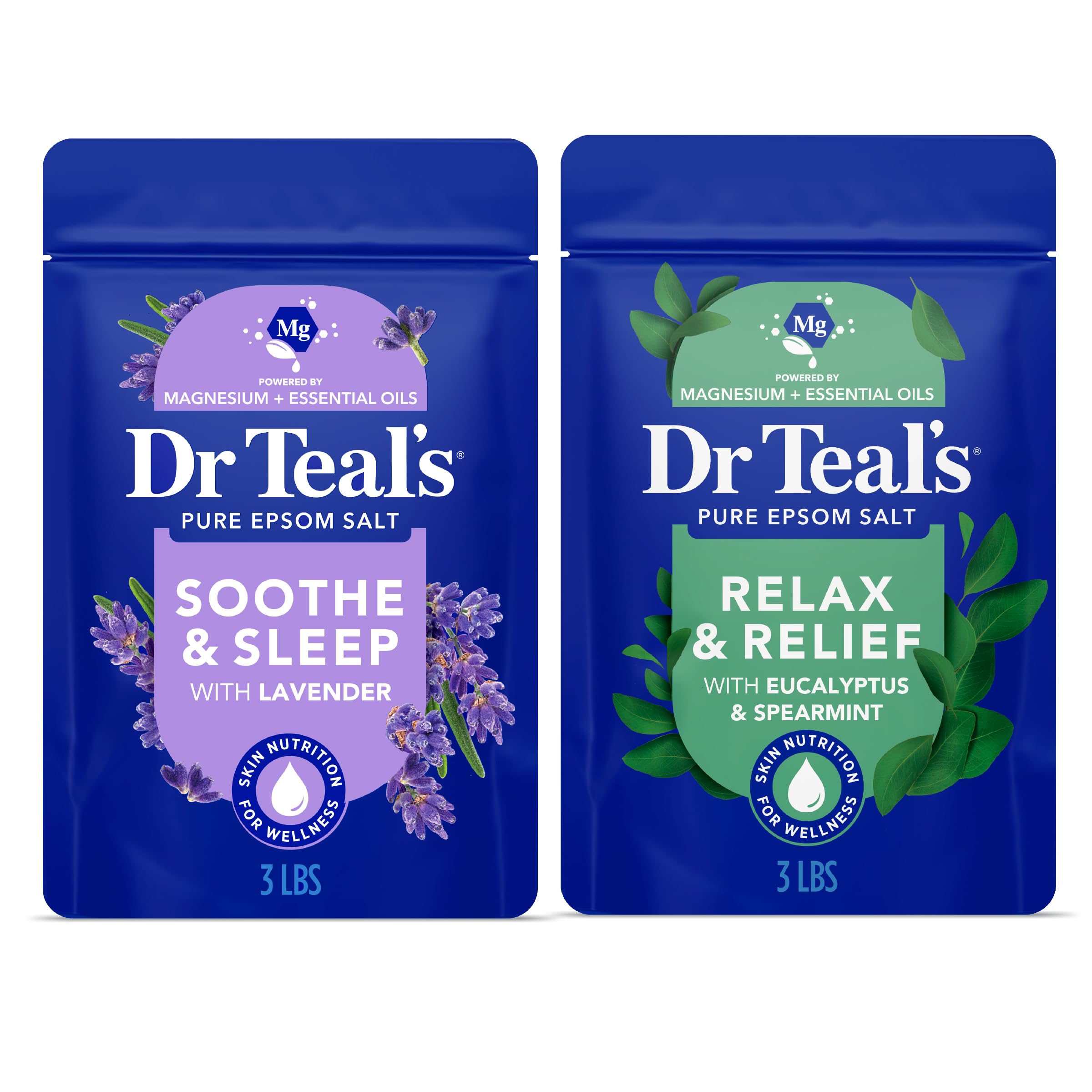 Dr Teal's Epsom Salt Soaking Solution, Soothe & Sleep, Lavender, 3lbs
