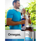 Horbäach Triple Omega 3-6-9 240 Softgels | from Fish, Flaxseed, Borage Oils | Non-GMO & Gluten Free