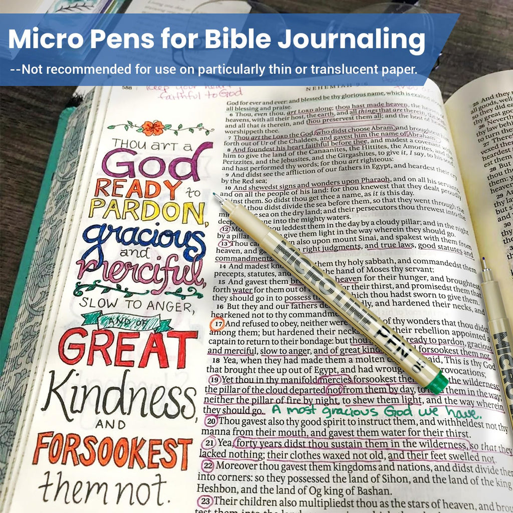 12 Colored Micro Pens 05, Fineliner pens Waterproof Archival Ink Micro Pen Set, Drawing Art Pens for Illustrating, Journaling, Bible Zentangle Supplies