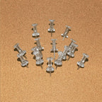 JIKIOU 800 PCS Standard Clear Push Pins Tacks Count in Reusable Box