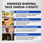 Omega 3 Fish Oil 3600 mg - Omega 3 Supplement for Men & Women - 90 Softgels | Omega 3 EPA & DHA - Heart, Brain & Joint Support - Purified Fish Oil | Heavy Metals Tested - Lemon Flavored
