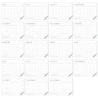 Aesthetic 2026-2027 Desk Calendar - Runs From June 2026 Until December 2027