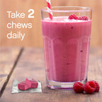 NeoCell Collagen Peptides Soft Chews | 60 Chewables | Beauty Bursts Supplement | with Hyaluronic Acid | Hair, Skin, & Nails | Fruit Punch Flavor