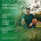 Garden of Life Raw Calcium Supplement for Women and Men - Vitamin Code Made from Whole Foods with Magnesium, K2, Vitamin D3 and Vitamin C plus Probiotics for Digestion, 120 Capsules