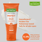 Medline Remedy Specialized Clear Zinc Oxide Ointment (2.5 oz Tube), Unscented, Transparent Protectant, Incontinence Care, Diaper Rash, Wetness Protection, Soothing, Hypoallergenic, Adults, Children