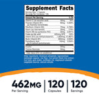 Nutricost High Potency Vitamin B Complex 462mg, 120 Capsules | Energy Complex with Vitamin C