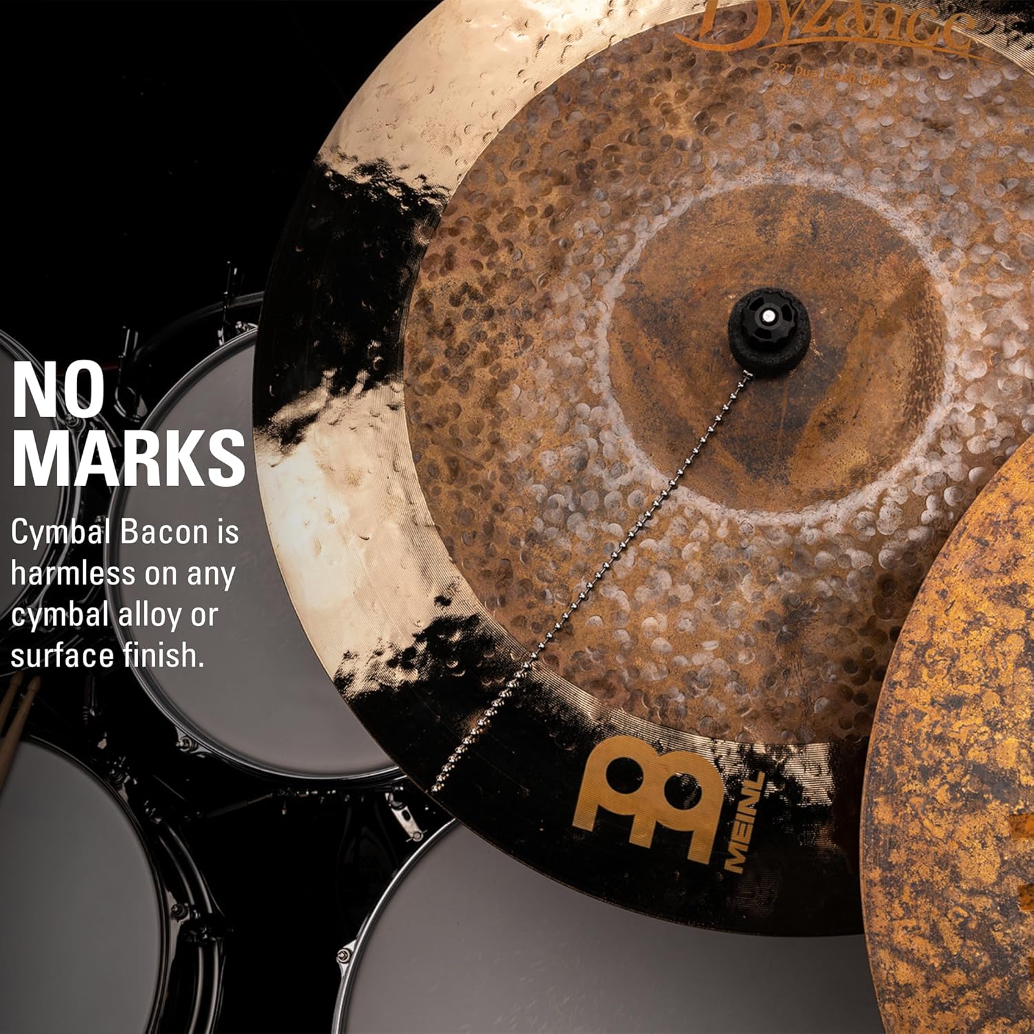Buy now Meinl Cymbal Bacon - Cymbal Sizzler for Rides, Crashes, Chinas, and Effect Cymbals with No Rivets Required (BACON) at indiglob india