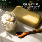 Buy now Raw Shea Butter - 100% Pure African Unrefined Shea Butter for Hair | Skin Moisturizer for Face and Body | with Natural Smoky Scent | Use for Soap Base, DIY Whipped Lotion, Lip Balm - 8 oz Block at indiglob india