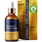 Vitamin C Serum for Face with Stem Cells & Hyaluronic Acid 8 Oz | Anti-Aging, Brightening, Hydrating Face Serum for All Skin Types, Cruelty Free, Made in USA, with Aloe Vera & Vitamin E