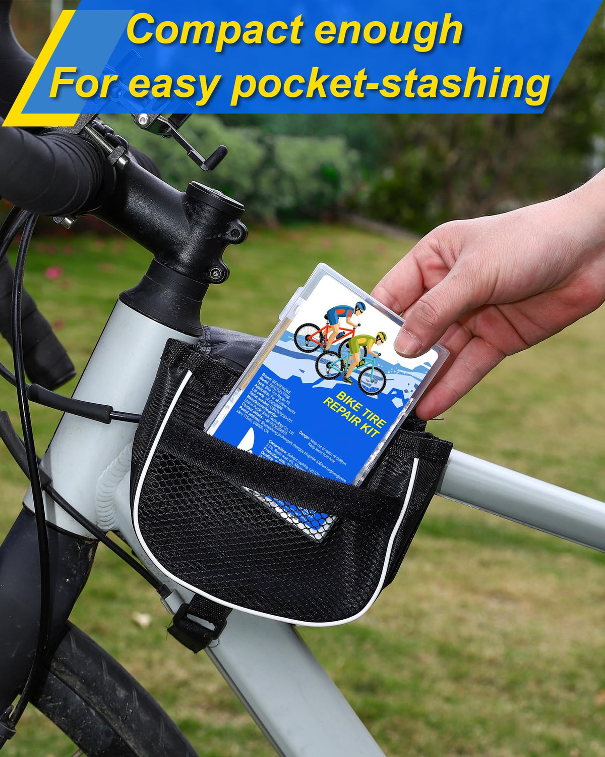 Bike Tire Repair Kit, Bicycle Inner Tube Patch Kit with 4 PCS Tire Repair Glue, 18 PCS Tube Patches & 2 PCS Tire Levers – Portable Case for Bicycle & Inflatable Tubes (Upgrade Suit)