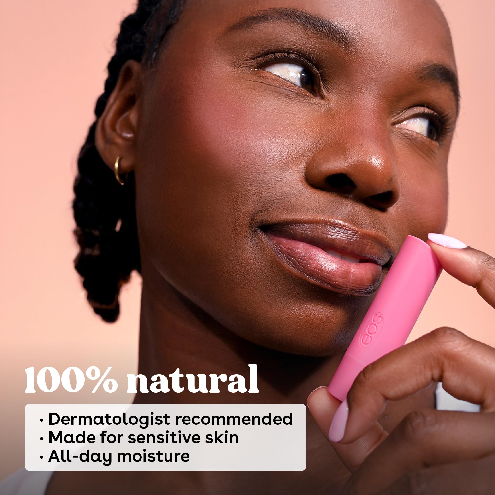 eos 100% Natural Lip Balms- Coconut Milk, Pineapple Passionfruit, Watermelon Frosé & Raspberry Kiwi Splash, All-Day Moisture Lip Care, 0.14 oz, 4-Pack