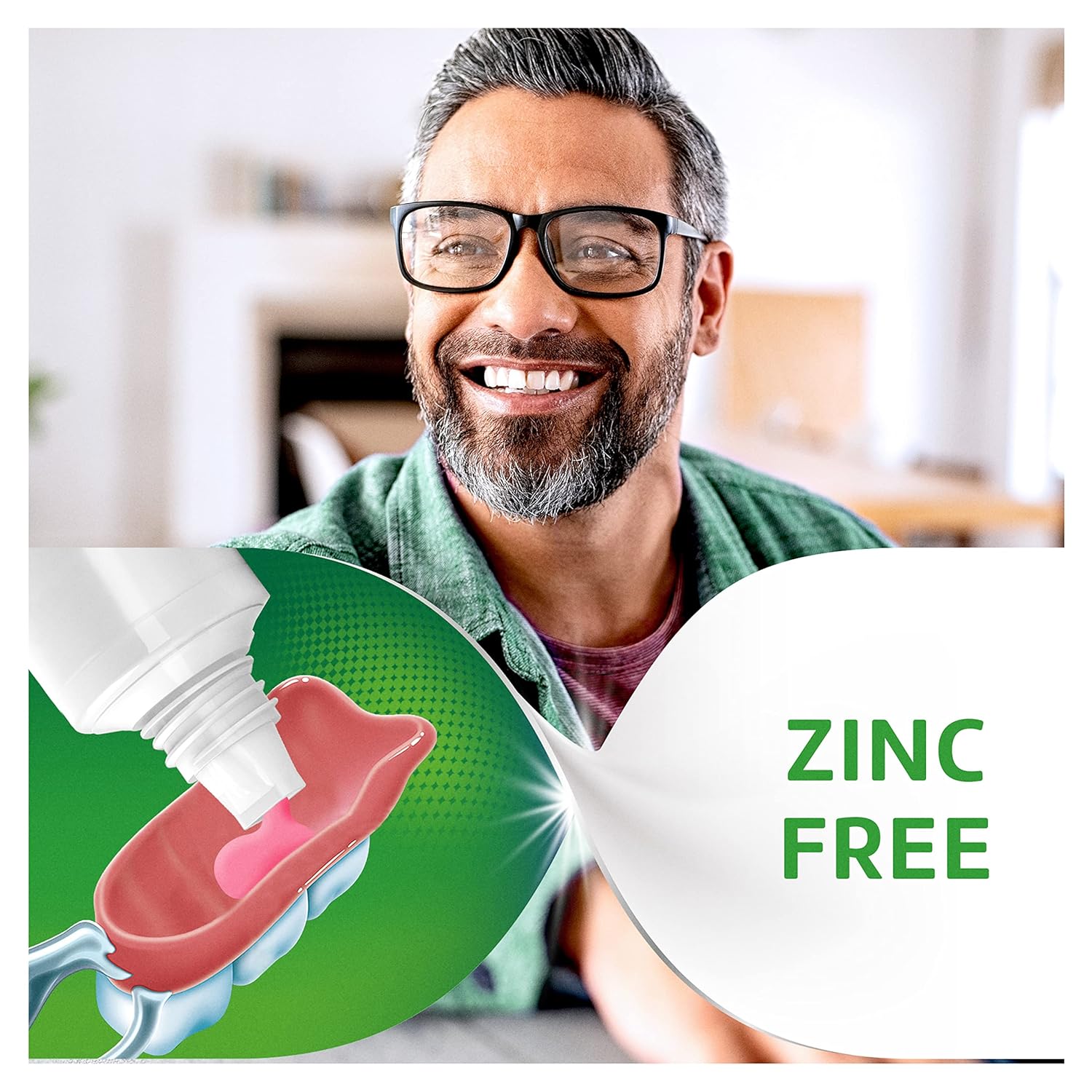 Buy now Super Poligrip Zinc Free Denture and Partials Adhesive Cream, 2.4-ounce Twin pack at indiglob india