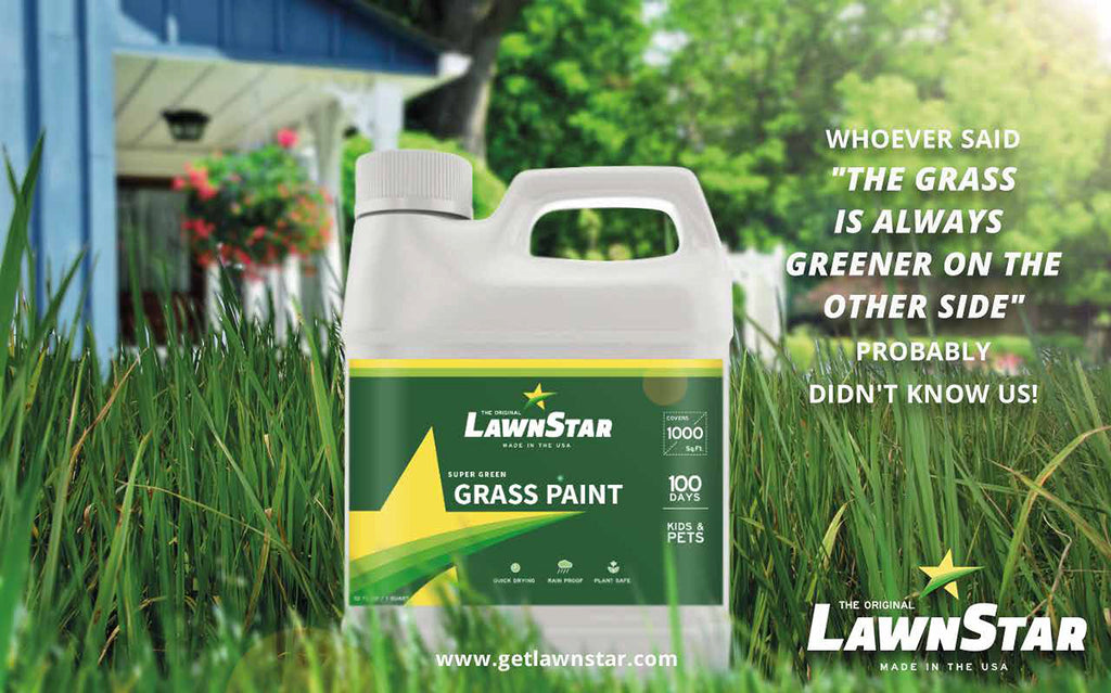 Grass Paint for Lawn, Ideal for Dormant, Patchy or Faded Gardens, 32oz
