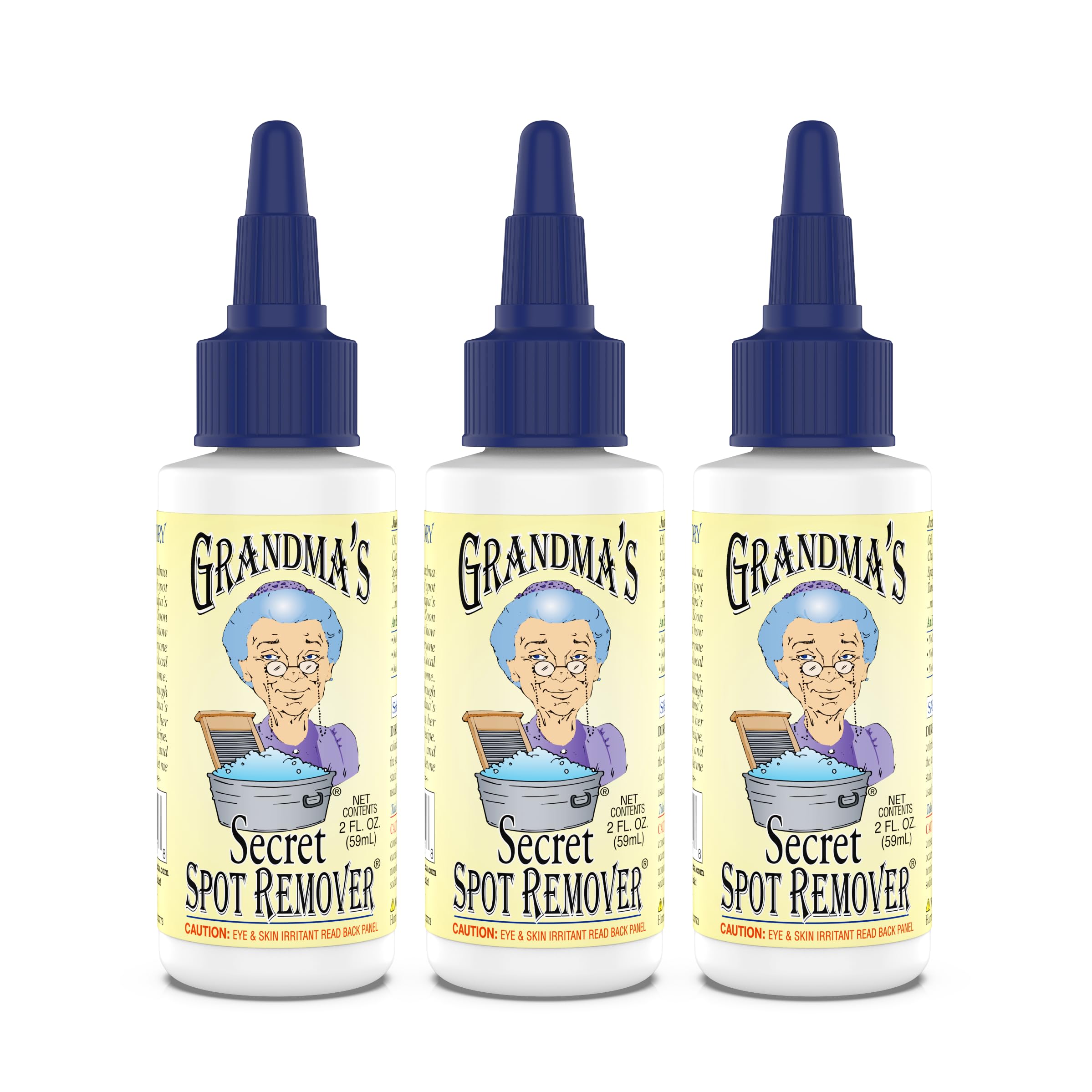 Buy now Grandma's Secret Spot Remover for Clothes - Chlorine, Bleach and Toxin-Free - Fabric Stain Remover Removes Oil, Paint, Blood and Pet Stains – 2 Ounce, Pack of 2 at indiglob india