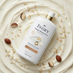 Ivory Body Wash, Deeply Moisturizing, 24hr Nourishing Hydration, Soothes Itchy Dry Skin, Made with Shea Butter Blend, Free of Dyes Heavy Perfumes Parabens & Phthalates, Oatmilk Scent, 27 oz