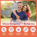 Citrus Bergamot with Berberine Supplement - 1400mg/Serving - 120 Capsules
