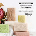 Australian Botanical Soap 6.6 OZ, Pack of 8, Goat Milk Soap Bars with Soya Bean Oil, Enriched with Organic Shea Butter, Suitable for All Skin Types, Packaging May Vary