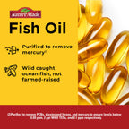 Nature Made Extra Strength Dosage Omega 3 Fish Oil Supplement, 60 Softgels | Fish Oil Omega 3 Supplements as Ethyl Esters for Healthy Heart, Brain, Eye, Mood Support 2800mg per 2 Softgels, 30 Day Supply