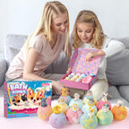 Toylink Bath Bombs for Kids with Surprise Inside for Girls Boys, 12 Pack Kids Bath Bombs with Dog & Cat Toys Pretend Playset Handmade Bubble Bath Fizzies Birthday Christmas Gift Set