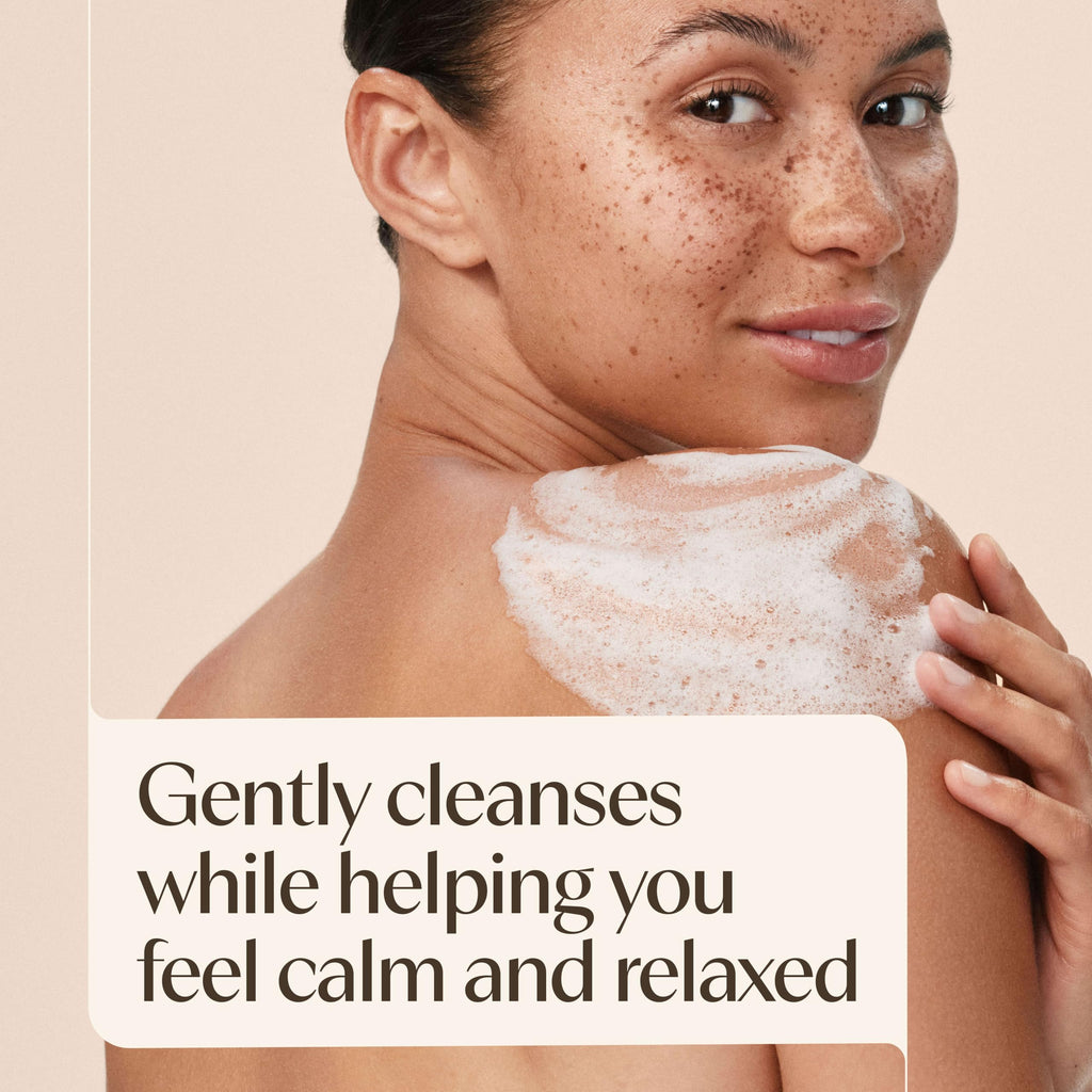 Aveeno Stress Relief Body Wash, Lavender Scent with Nourishing Prebiotic Oat, Sensitive Skin Body Wash for Normal to Dry Skin, Paraben-, Dye-, and Soap-Free, Value Size 33 Fl Oz