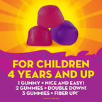 Metamucil Kids Fiber Gummies, No Sugar Added, 5g Prebiotic Plant-Based Fiber Supplement Blend, Mixed Berry Flavored, 120ct Gummies