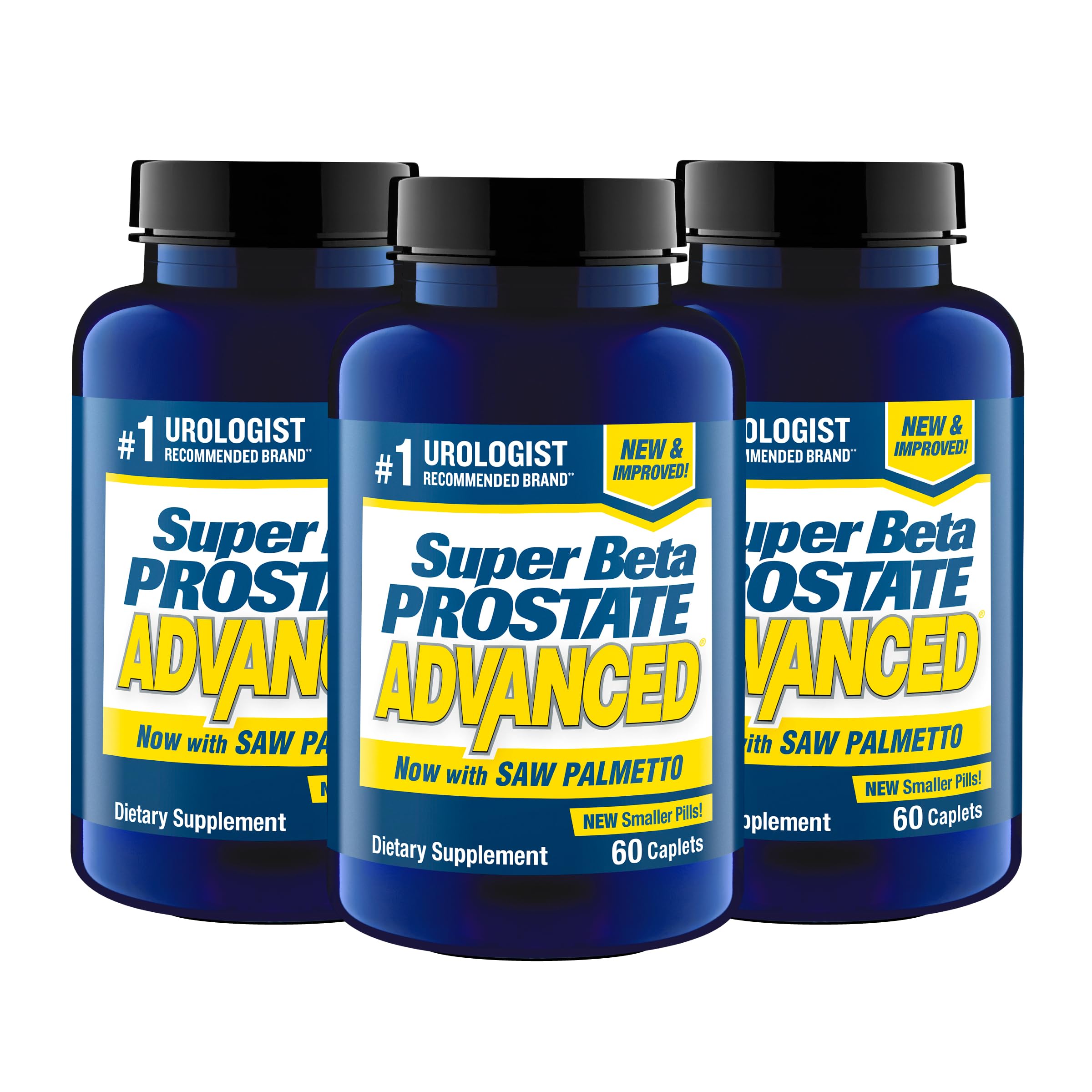 SUPER BETA PROSTATE Advanced with Saw Palmetto, Prostate Support, 60 Count | Prostate Health Supplements for Men, Bladder & Urinary Support, Promote Sleep