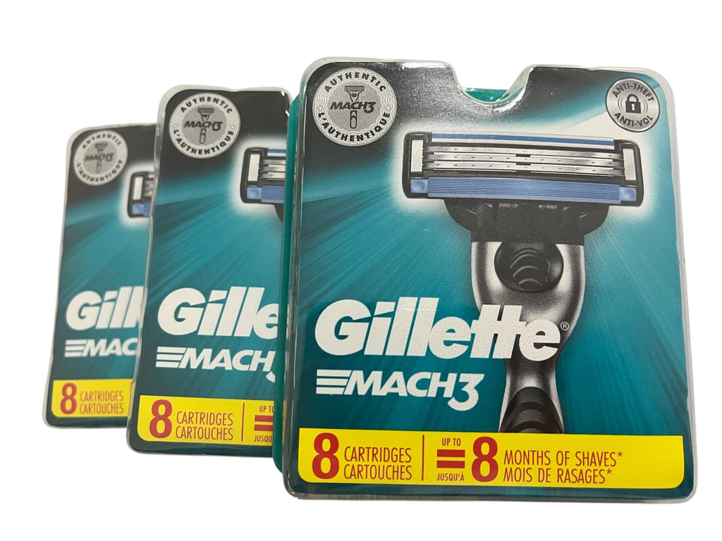 Buy now Gillette Mach 3-24 Count (3 x 8 Pack) at indiglob india