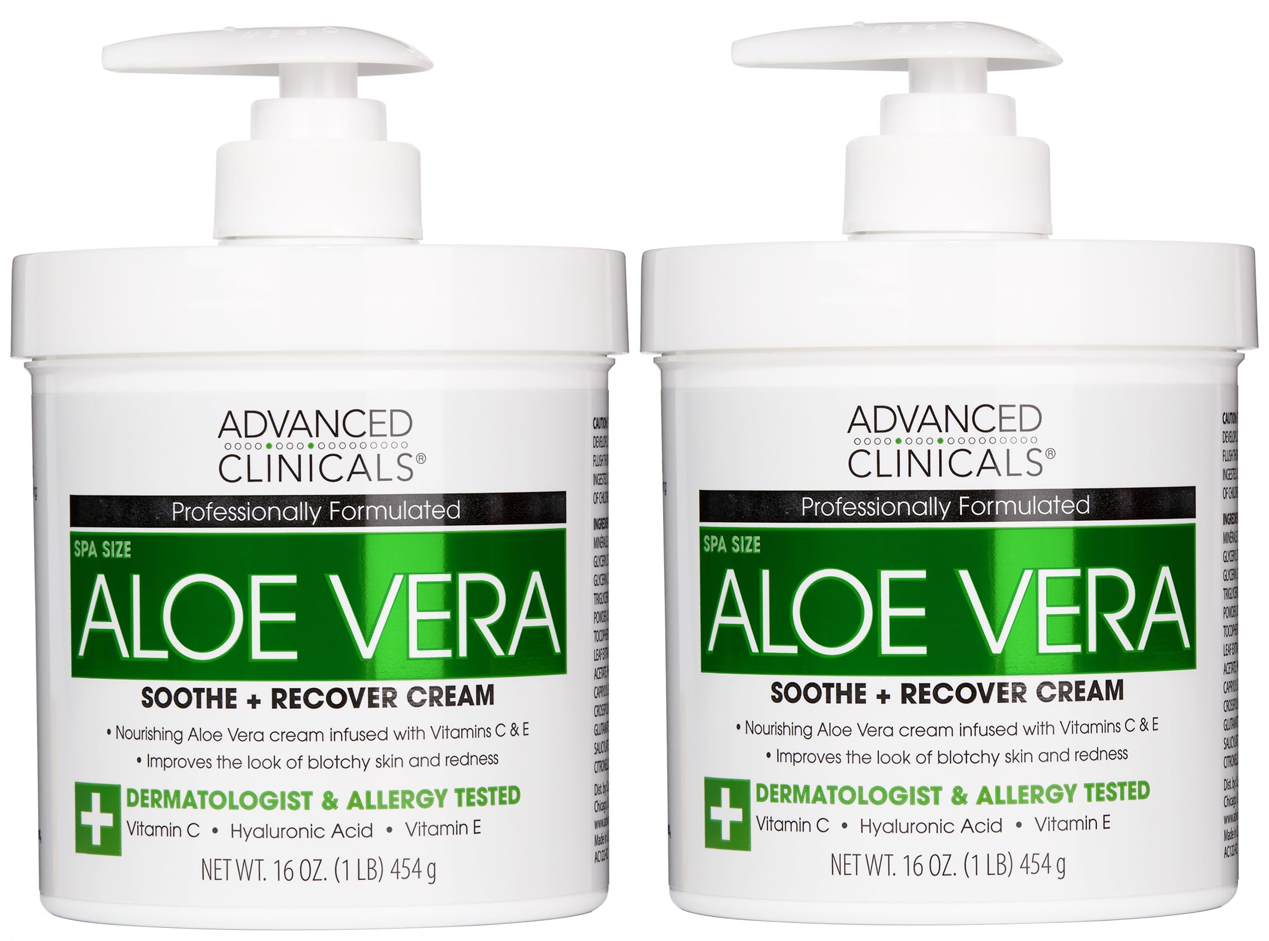 Buy now Advanced Clinicals Manuka Honey Body Cream For Women & Men | Body Butter Lotion For Extremely Dry Skin | Collagen Cream | Skincare Moisturizer Hydrating Balm Improves Look Of Aging Skin, 16 Ounce 2 - Aloe Vera Soothe + Recover Cream 16 Ounce (Pack of 2) at indiglob india