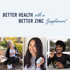 Chelated Zinc Supplements, Zinc Glycinate 30mg, Highly-Absorbable, Non-GMO | TRAACS Chelated Bisglycinate Vitamin B6 & BioPerine, Immune Acne & Energy Support, Gluten-Free, 120 Capsules (4 Month Supply)