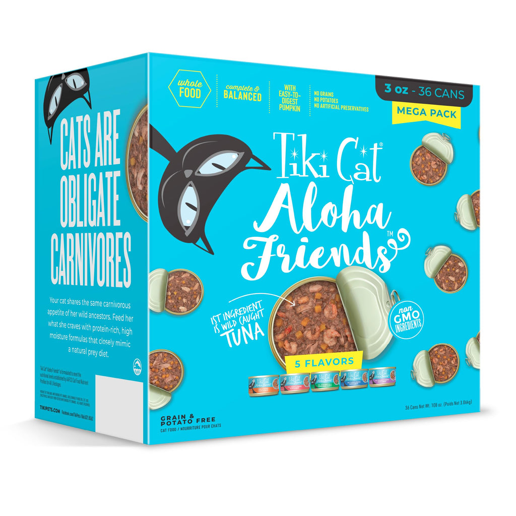 Tiki Cat Aloha Friends Mega Pack, Tuna Favorites, 3 oz. Can (36 Count)