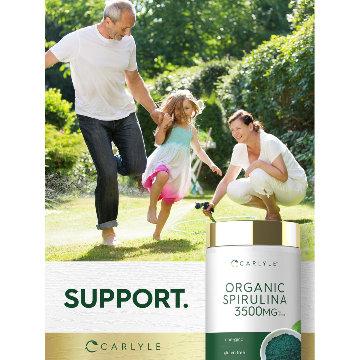 Carlyle Organic Spirulina Tablets | 3500mg | 500 Count