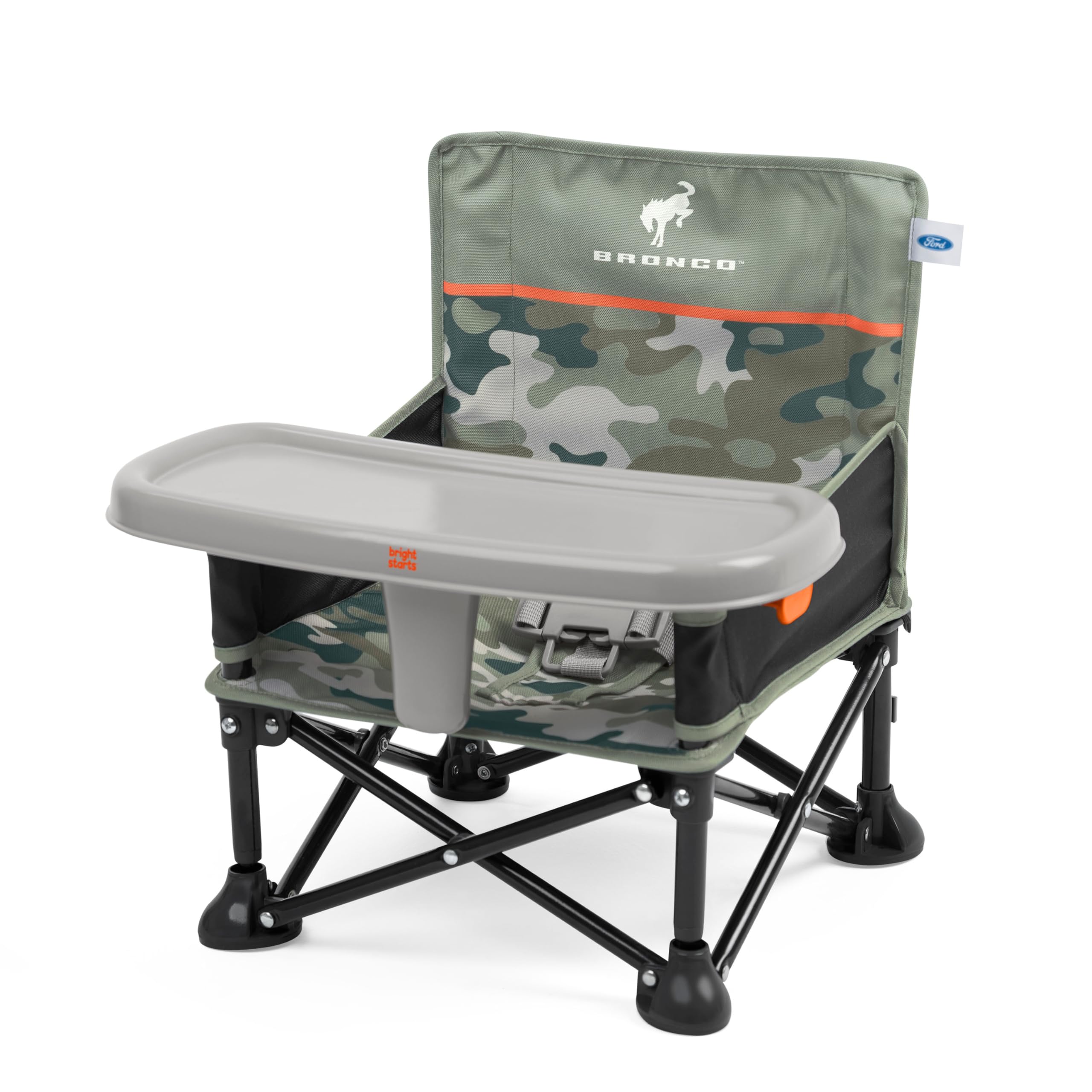 Buy now Summer by Bright Starts Pop 'N Sit Portable Booster Chair, Floor Seat, Indoor/Outdoor Use, Compact Fold, Green, 6 Mos - 3 Yrs Bronco Camo 1 Count (Pack of 1) at indiglob india