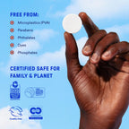BLUELAND Foaming Hand Soap Refill Tablets, 4-Pack, Variety Scents | 100% Plastic-Free Tablet, Plant & Mineral-Based, Hypoallergenic, EPA Safer Choice, Safe for Sensitive Skin