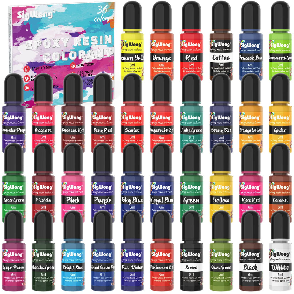 Buy now Epoxy Resin Pigment - 16 Colors Translucent Resin Colorant, Highly Concentrated Resin Dye for DIY Jewelry Making, AB Resin Coloring - 10ml at indiglob india