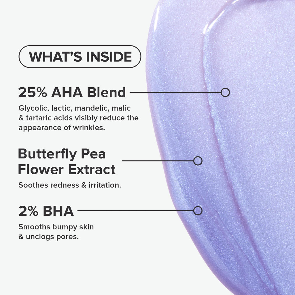 Buy now Paula's Choice Skin Perfecting 25% AHA + 2% BHA Face Exfoliant Peel, Facial Exfoliant Peel Rinse Off Treatment, All Skin Types, Fragrance-Free, 1 Oz at indiglob india