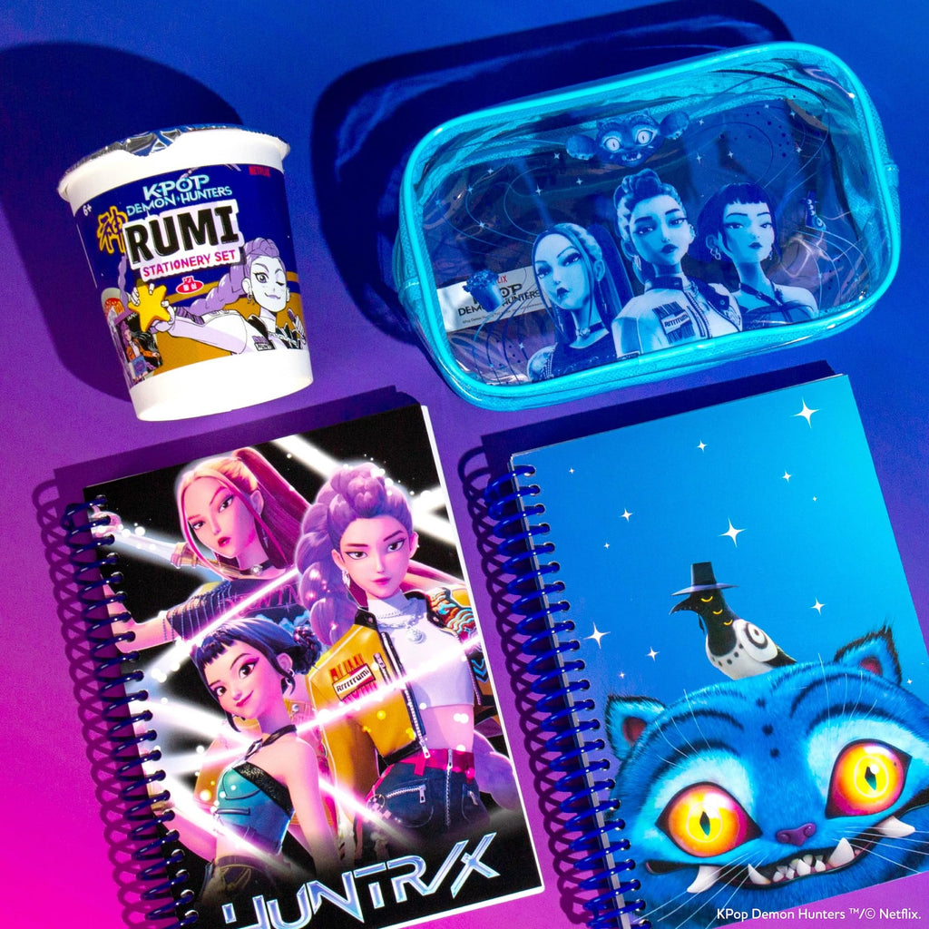 Kpop Demon Hunters™ Pencil Pouch – Huntr/x Edition, Durable PVC Pouch with Zipper, Spacious & Travel-Friendly, Official K Pop Demon Hunters Merch for K-Pop Fans, Students, Teen