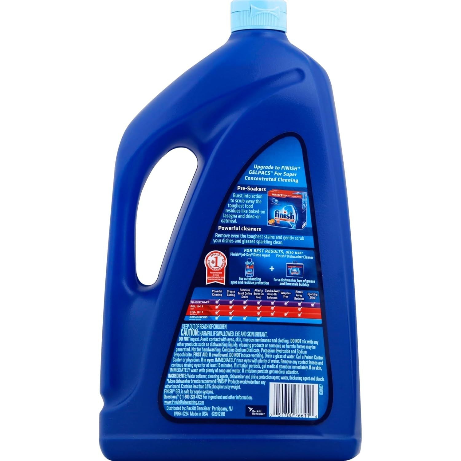 Buy now Finish Gel Liquid Dishwasher Detergent, Advanced Deep Cleaning Power Dish Soap, Fights Tough Stains, Dishwasher Soap, Septic Safe & Plastic-Free Dish Detergent, Orange Scent, 75oz at indiglob india