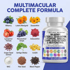 Clean Nutra Eye Vitamins with Bilberry Lutein and Zeaxanthin Supplements Lycopene 40mg Resveratrol Grape Seed Astaxanthin for Eyes - Eye Care Health Support Eye Vitamin and Mineral Supplement